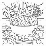 Premium Vector  A Cute And Funny coloring Page Of An Ice Cream On The sketch template