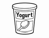 Coloring Yogurt Pages Colorear Drawing Para Yogur Botella Clipartmag  sketch template