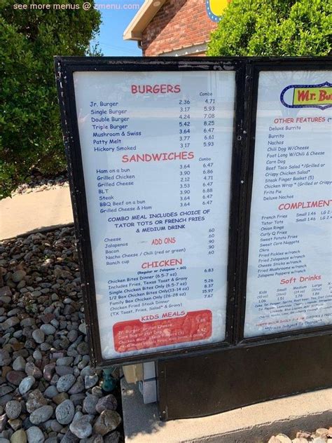 Online Menu of Mr. Burger Restaurant, Abilene, Texas, 79606 - Zmenu