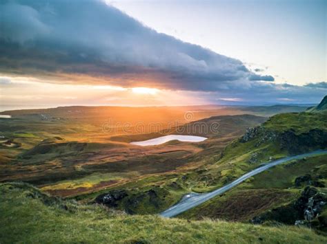 Sunrise Over the Quiraing on the Isle of Skye in Scotland - United Kingdom Stock Photo - Image ...