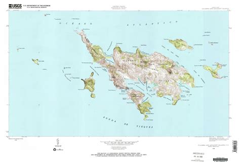 Culebra Map - 1948 | Topo map, Historical maps, Culebra