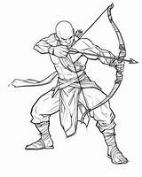 Archery Coloring Pages sketch template