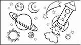 Galaxy Coloring Pages For Kids sketch template