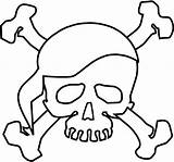 Pirate Skull And Bones Coloring Page  coloring Pages sketch template