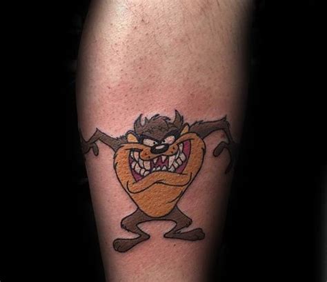 40 Tasmanian Devil Tattoo Designs For Men - Cartoon Character Ink Ideas