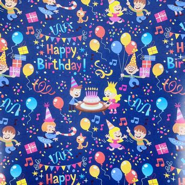 Happy Birthday Theme Gift Wrap- Pack of 10