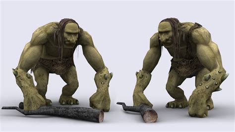 TROLL GAME READY ANIMATED MODEL animated | CGTrader