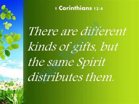 1 Corinthians 12 4 The Same Spirit Distributes Powerpoint Church Sermon | Church sermon, Romans ...
