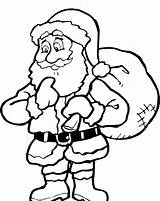 Santa Claus Printable  Coloring Home sketch template