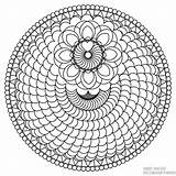 Printable Spiral Mandala Coloring Page sketch template