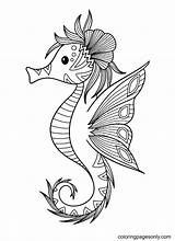 60 Seahorse Coloring Pages  ColoringPagesOnlycom sketch template