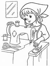 Sewing Machine Coloring Page sketch template