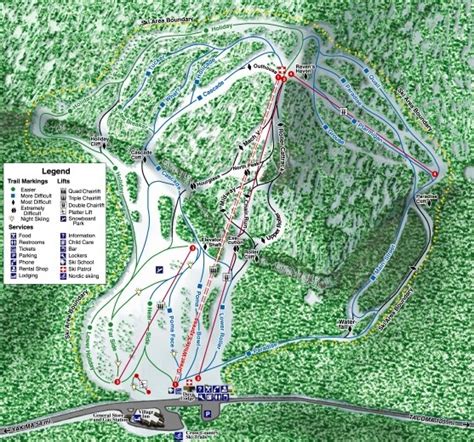 White Pass Ski Area Ski Trail Map • mappery