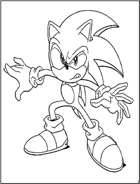 Sonic Driving Car Coloring Page - Free Printable Coloring Pages for Kids