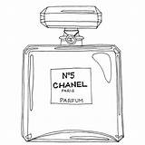 Chanel N5 Perfume Coloring Pages sketch template