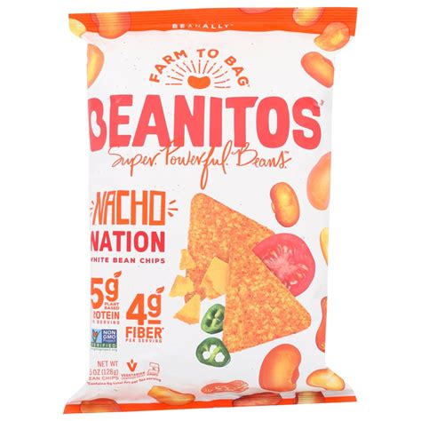 Beanitos White Bean Chips Nacho Nation, 4.5 Oz - Walmart.com - Walmart.com