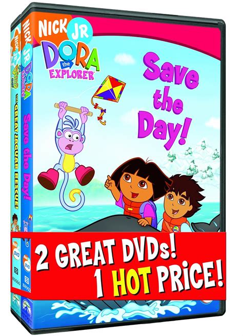 Amazon.com: Dora and Diego Two-Pack (Dora Saves the Day / Diego: Great Jaguar Rescue ...