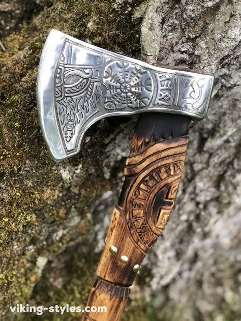 Norse-Inspired Engraved Axe