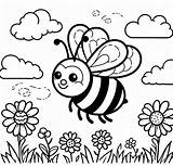 Adorable Bumble Bee coloring Page  Download Print Or Color Online For sketch template