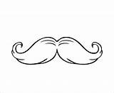 Mustache Moustache Template Printable Sketch Coloring Page sketch template