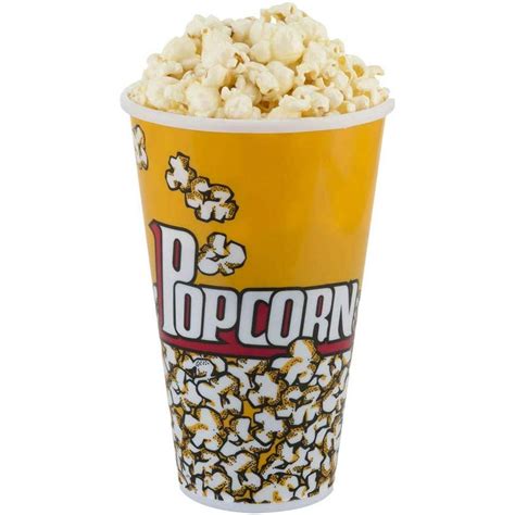 Popcorn Cups Reusable - Movie Theater Popcorn Tubes Bucket - (7x4.5 Inches) 50 Pack - Walmart ...