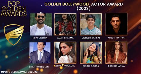 Golden Bollywood Actor Award (2023 NOMINEES) - POP GOLDEN MAGAZINE