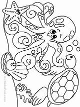 Sea animal coloring Pages To Download And Print For Free sketch template