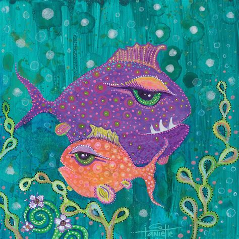 Fish School Painting by Tanielle Childers - Fine Art America
