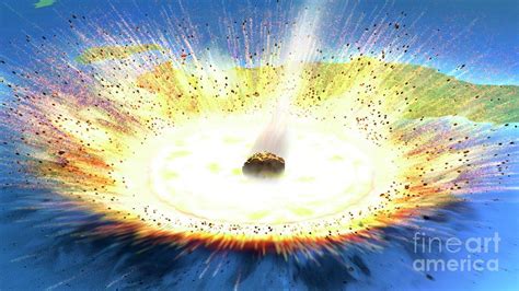 Chicxulub Asteroid Impact Photograph by Mark Garlick/science Photo Library | Pixels