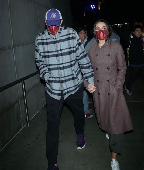 MILA KUNIS and Ashton Kutcher Leaves LA Lakers vs Brooklyn Nets Game at ...