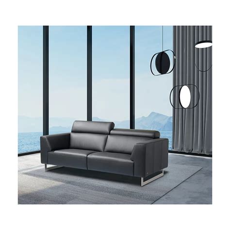 Napola Black Leather Sofa By Kelvin Giormani | OM Furniture