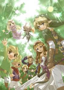 Zelda and Link Through the Years - The Legend of Zelda Characters Fan Art (19669571) - Fanpop