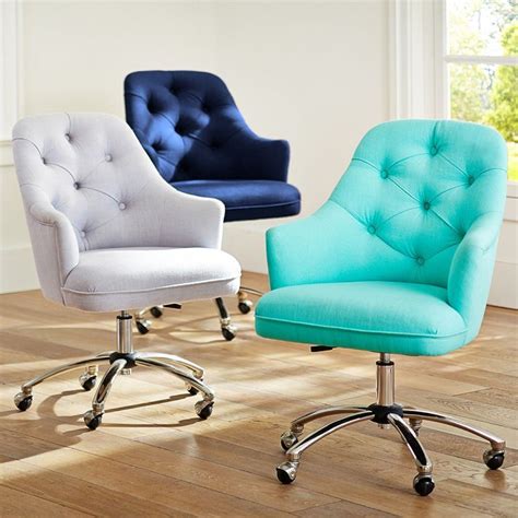 PB Teen Tufted Desk Chair - this in white would be nice | Сиденье ...