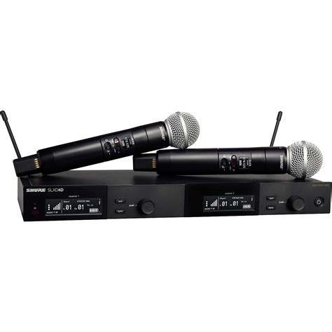 Shure SLXD24D/SM58 Dual Wireless Vocal Microphone System with SM58 Band ...