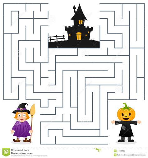 Halloween maze game for kids | Halloween maze, Halloween kids ...