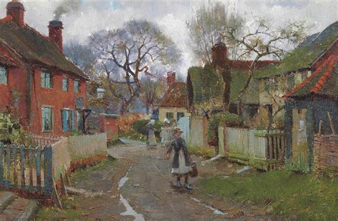 Blandford Fletcher (1858-1936) | Village scene | Victorian, Pre ...