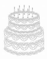 Birthday Cake Coloring Page Printable At GetDrawings  Free Download sketch template