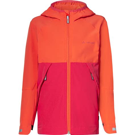 Vaude Moab Stretch Jacket Kids - bright pink/orange | BIKE24