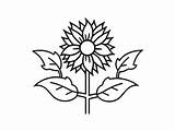 Sunflower Inspired Coloring Sheet  Page sketch template
