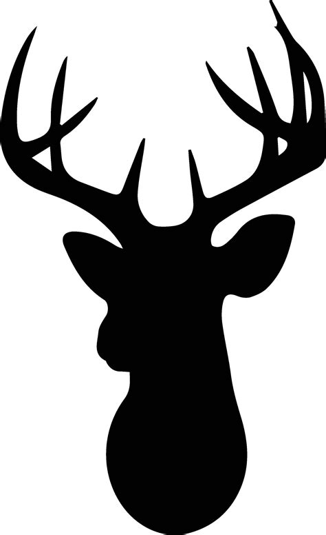 Deer Head Silhouette SVG - Etsy | Deer head silhouette, Deer silhouette ...