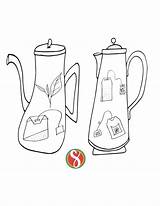 Free Teapot Coloring Pages — Stevie Doodles sketch template