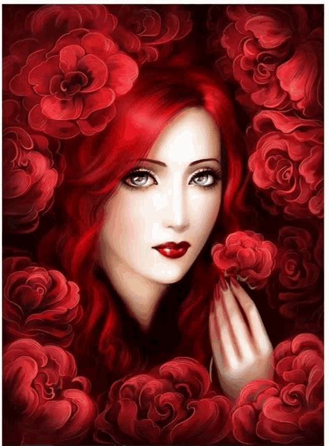 Elliered Roses GIF - Elliered Roses Red Hair - Discover & Share GIFs