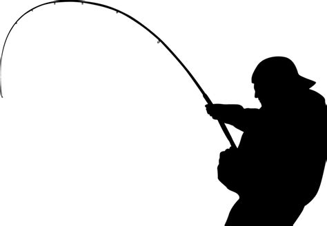 Fishing Pole Silhouette at GetDrawings | Free download