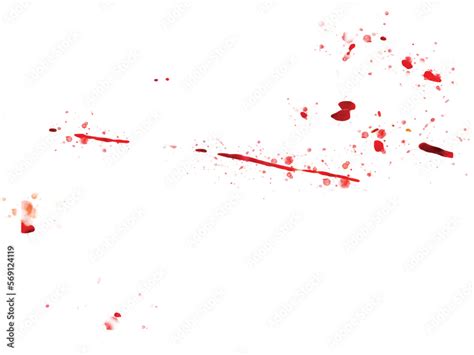 Vector of blood splatter stain overlay isolated on white background ...