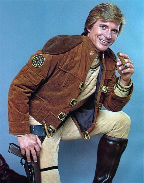 A publicity photo of Dirk Benedict in Battlestar Galactica (1978 ...