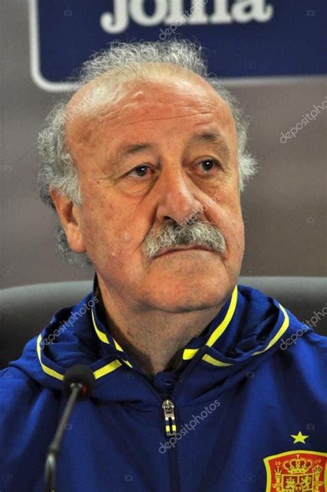 Vicente del Bosque during a press conference berfore Romania - S – Stock Editorial Photo ...