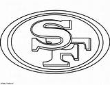 サンフランシスコ 49Ers ロゴ ぬりえ  塗り絵 sketch template