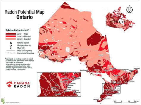 Ontario Radon Map – Canada Radon