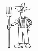 Farmer Coloring Pages sketch template
