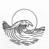 Printable Ocean Waves Coloring Pages sketch template
